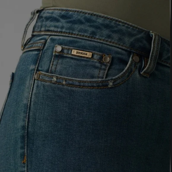 Prana Organic Cotton Sienna Skinny‎ Jeans In True Blue Size 30 NWT - Picture 3 of 11